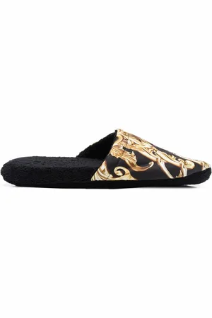 Philipp Plein Slippers con motivo barroco