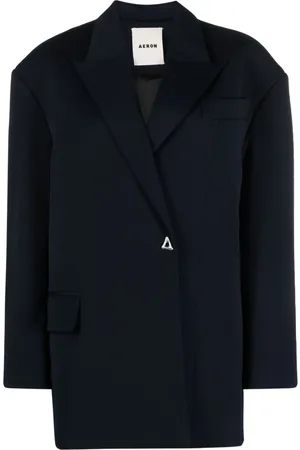 AERON Blazer oversize con placa del logo