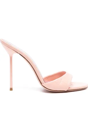 PARIS TEXAS Sandalias Lidia con efecto de piel de cocodrilo y tacón de 105 mm