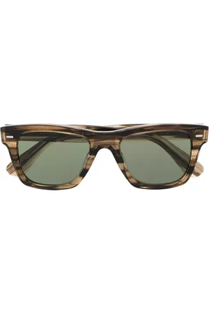 Oliver Peoples Gafas de sol cuadradas con efecto carey