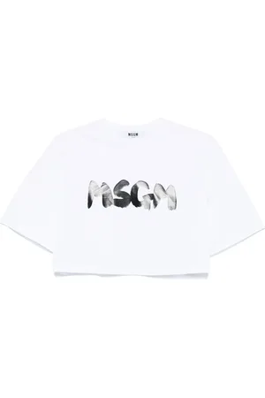 Msgm Camiseta con logo estampado