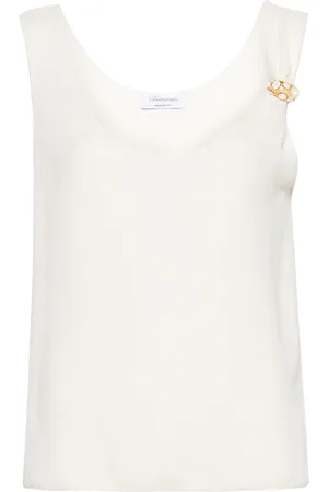 BLUMARINE Top con detalle de anilla