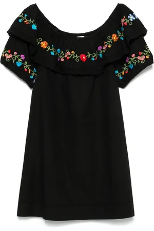 RIXO London Vestido corto de algodón