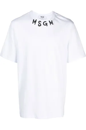 Msgm Camiseta con letras del logo