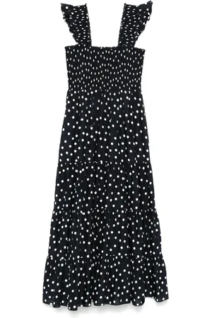 RIXO London Vestido midi de algodón