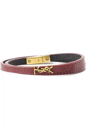 Saint Laurent Pulsera con diseño cruzado