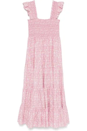 RIXO London Vestido midi de algodón