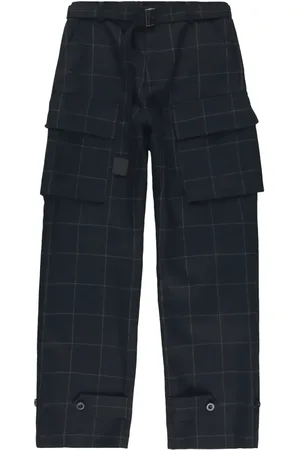 SACAI Pantalones con motivo Windowpane