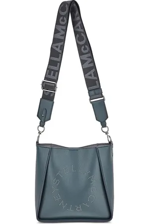 Stella McCartney Bolso de hombro con logo perforado