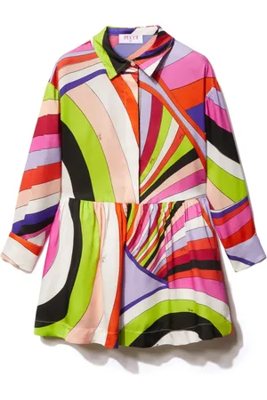 PUCCI Junior Vestido con estampado Iride