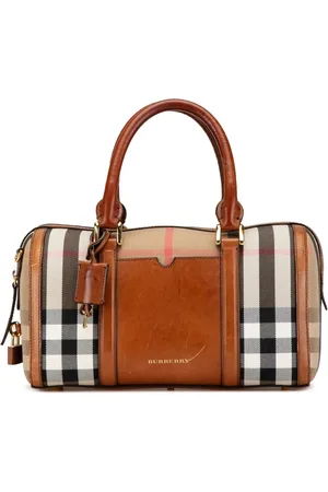 Burberry Bolso boston Alchester Sactorial de lona con motivo House Check 2018-2024