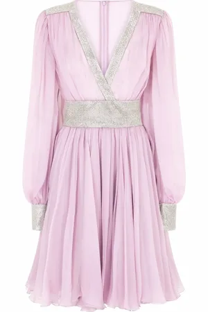 Dolce & Gabbana Vestido corto con cuello en V