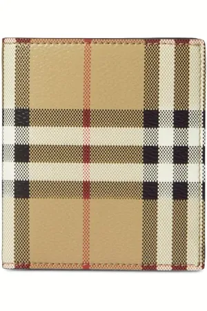 Burberry Cartera plegable a cuadros