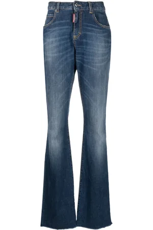 Dsquared2 Vaqueros acampanados con parche del logo