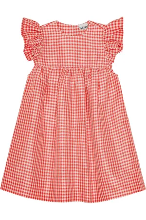 Ganni Vestido a cuadros gingham
