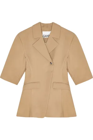 Ganni Blazer de manga corta