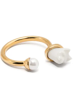 ANDRES GALLARDO Anillo Cat & Pearl