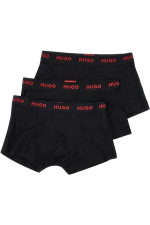HUGO BOSS Pack de tres calzoncillos con logo en la cinturilla