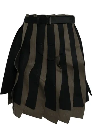 SACAI Falda asimétrica con pliegues