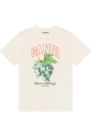 Ganni Camiseta con estampado gráfico