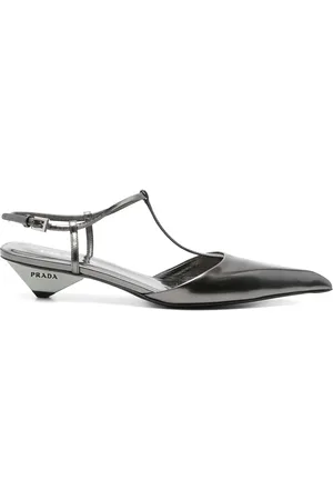 Prada Zapatos metalizados con tacón de 35 mm