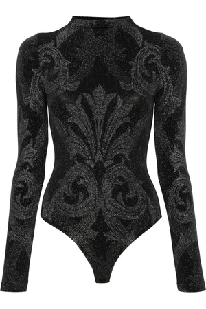 Wolford Body metalizado con motivo floral en jacquard de x ETRO