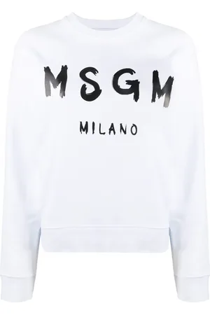 Msgm Sudadera con logo y mangas raglán
