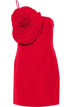 BLUMARINE Vestido corto con apliques florales