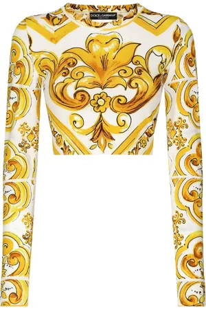 Dolce & Gabbana Top con estampado mayólica