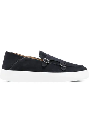Neil Barrett Zapatillas de ante con doble hebilla