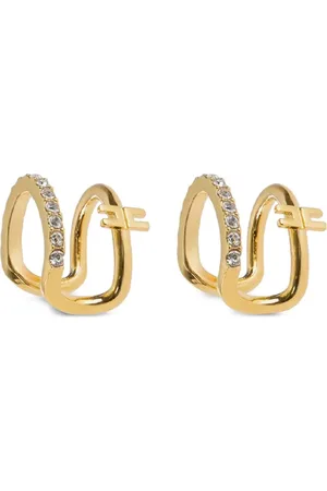 Elisabetta Franchi Pendiente earcuff con apliques de strass