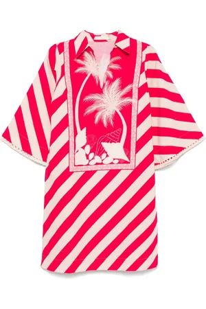 VERANDAH Vestido midi a rayas diagonales