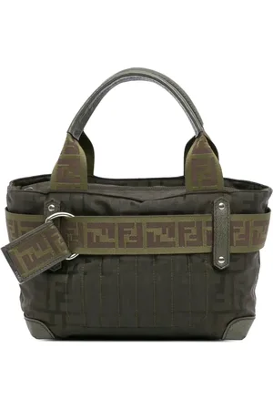 Fendi Bolso de mano con cierre de cremallera monograma Zucca característico de nylon 2010-2024