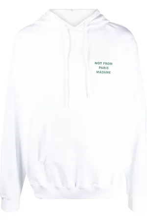 Drôle de Monsieur Sudadera con capucha y eslogan estampado