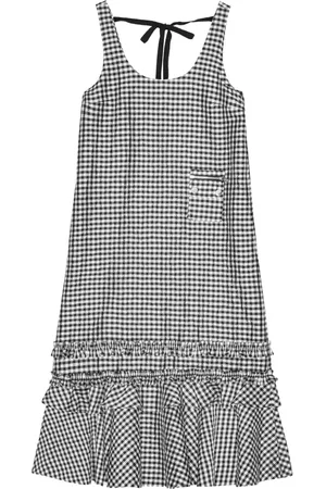 Ganni Vestido a cuadros gingham