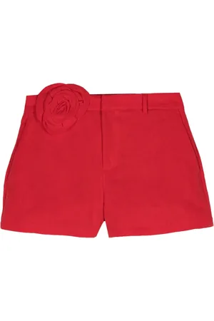 BLUMARINE Shorts con aplique de rosa