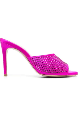 P.A.R.O.S.H. Mules con tacón de 110mm y apliques de cristal