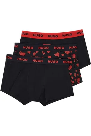 HUGO BOSS Pack de tres calzoncillos con logo en la cinturilla