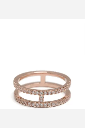 APM Monaco Anillo Pavé con doble línea