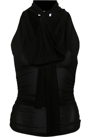 BLUMARINE Top con diseño fruncido