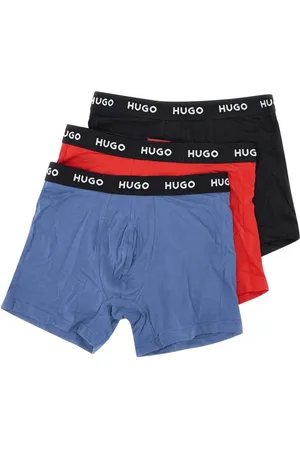 HUGO BOSS Pack de tres calzoncillos con logo en la cinturilla