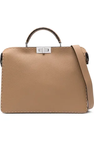 Fendi Bolso shopper Peekaboo ISeeU Selleria mediano