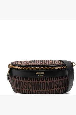 Moschino Riñonera con logo en jacquard