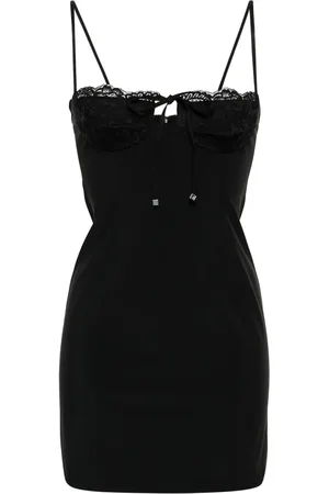 BLUMARINE Vestido midi con detalle de encaje