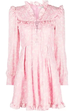 Alessandra Rich Vestido corto con estampado floral