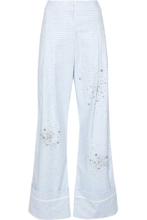 Des Phemmes Pantalones a cuadros gingham