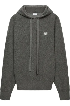 Loewe Sudadera de mezcla de lana con capucha de canalé