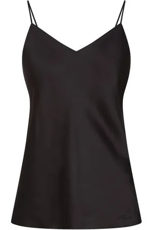 Karl Lagerfeld Top de satén