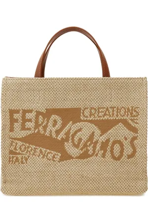 Salvatore Ferragamo Bolso shopper mediano con logo bordado