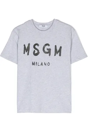 Msgm Camiseta con logo estampado